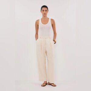 NIA NATURAL OPEN WEAVE PANT